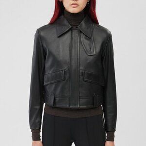 MACKAGE Lennox Lamb Leather Jacket